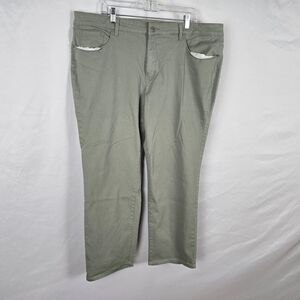 Charter Club Pants Women's 22W Green Lexington Straight Ankle